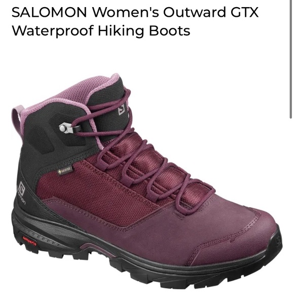 Women’s Salomon Outward GTX Waterproof Hiking Boot - Picture 12 of 13